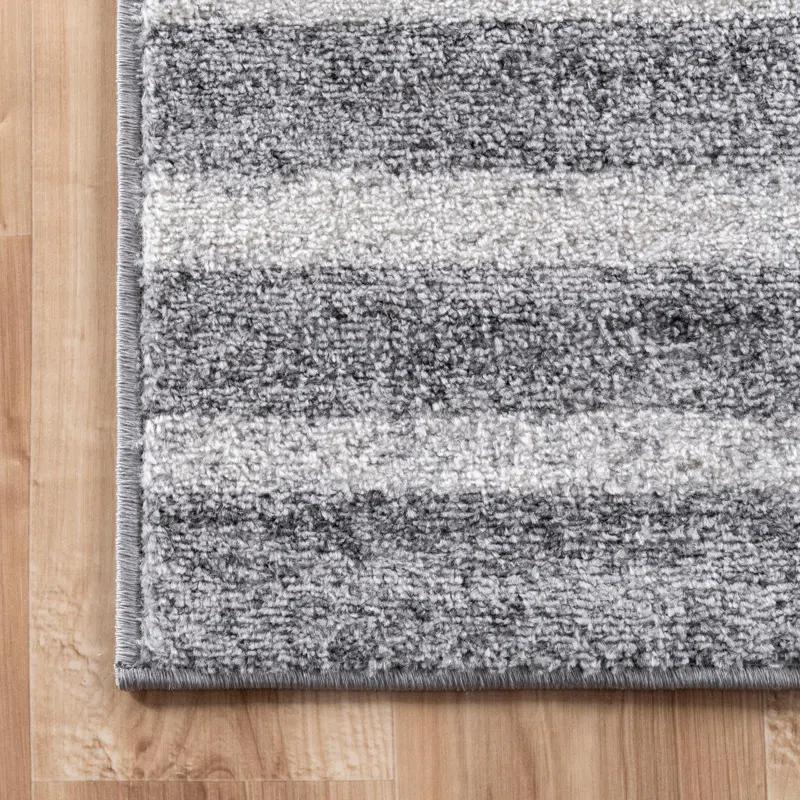 Thomas Paul Thomas Paul Starfish and Striped Gray Rug