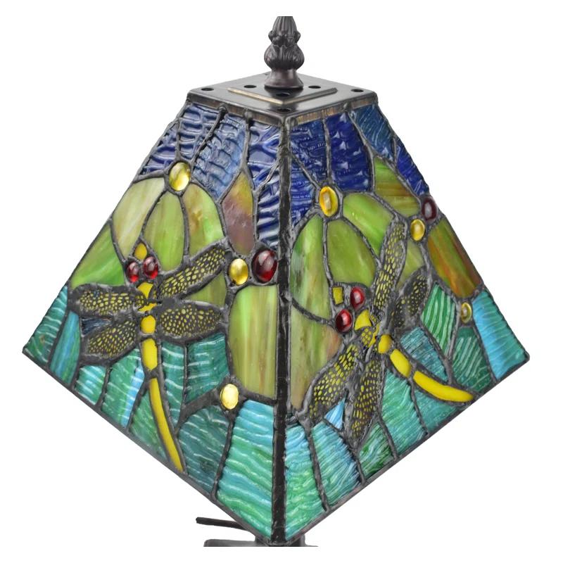 Amora Lighting Tiffany Metal Table Lamp