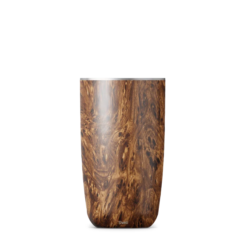 S'well Triple-Layered Vacuum-Insulated Stainless Steel Wine Chiller, 750ml, Teakwood