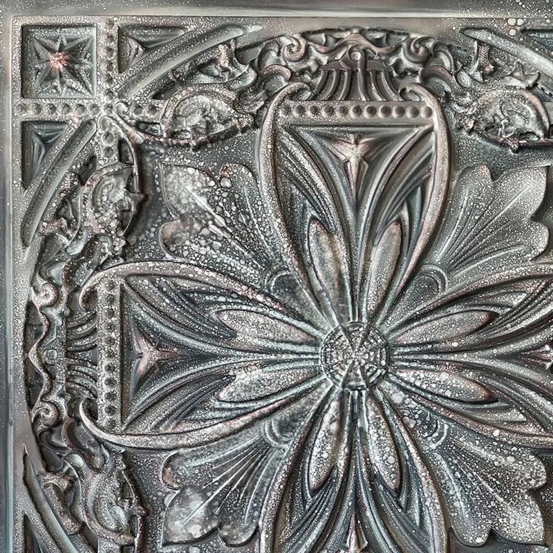 FromPlainToBeautifulInHours Milan 24'' L x 24'' W Textured PVC Drop-In & Glue Up Ceiling Tile Ceiling Tile (Set of 10)