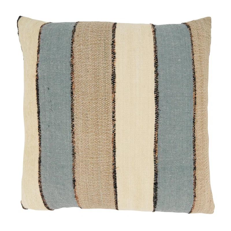 Reine Collection Striped Cotton Pillow Cover