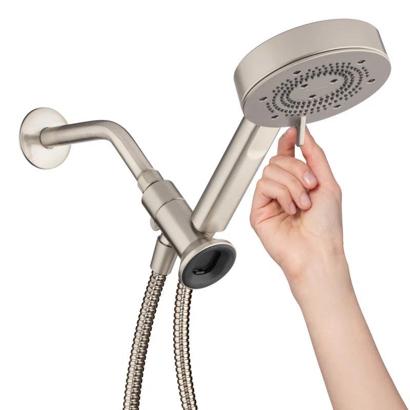 Brondell NE80-HSHNBB-BN Nebia Yuba 5-Setting Handshower with HaloNetic Docking System 1.5 gpm