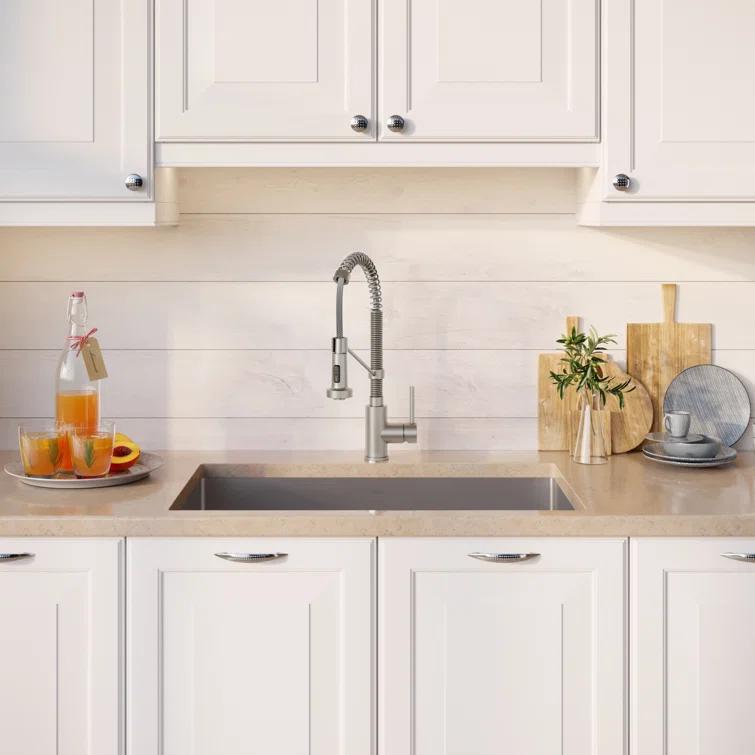 Kraus KRAUS 30-in Standart PRO Kitchen Sink Combo Set with Bolden Kitchen Faucet and Soap Dispenser KHU100-30-1610-53SS