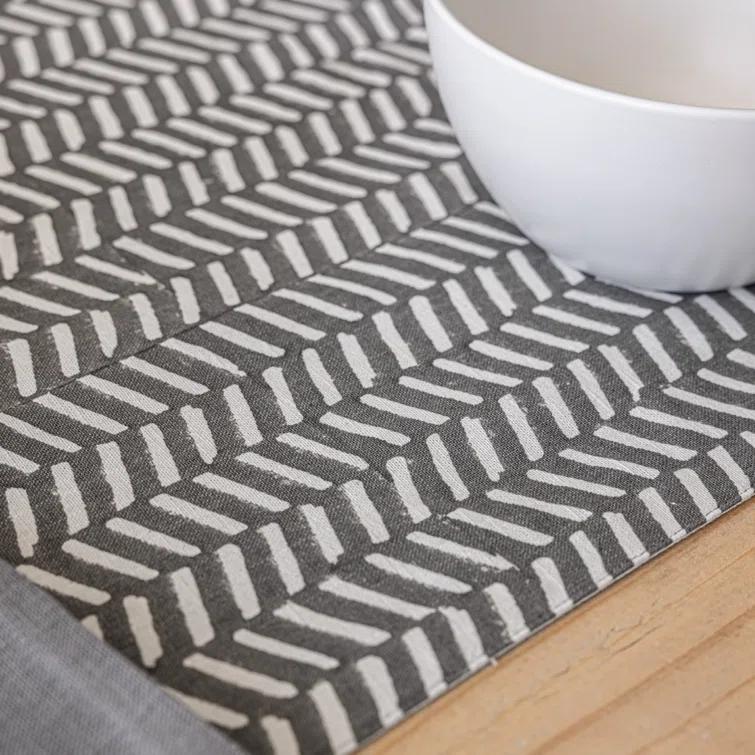 over&back Hand-Blocked Table Runner