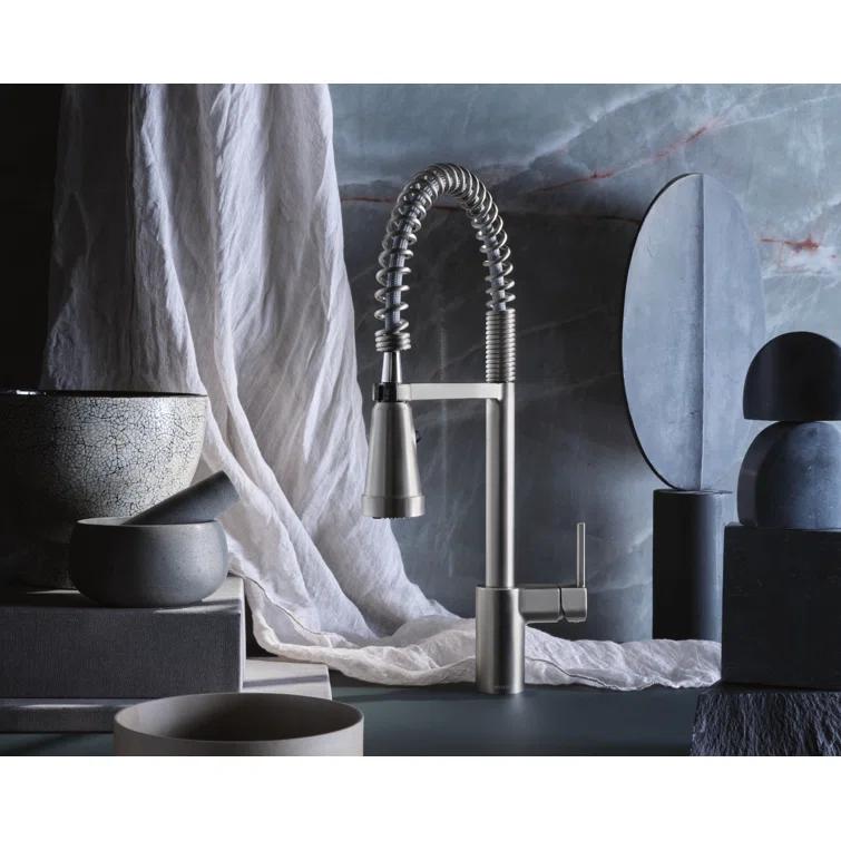 Moen Align MotionSense Wave Single Handle Spring Pulldown Kitchen Faucet with Power Clean Technology