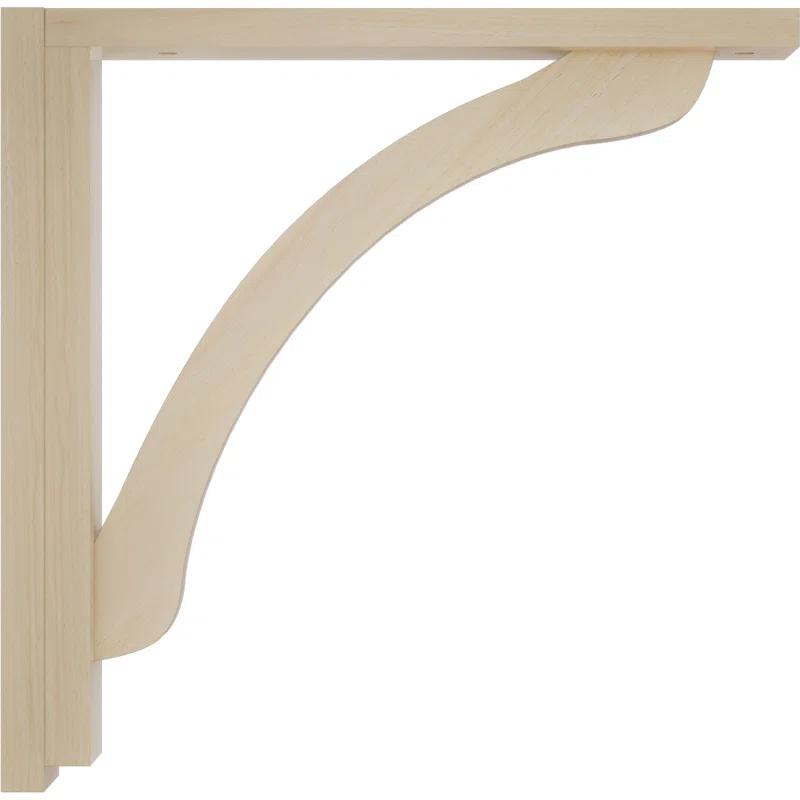 Ekena Millwork Reese H 2.5'' W D Wood Bracket / Corbel