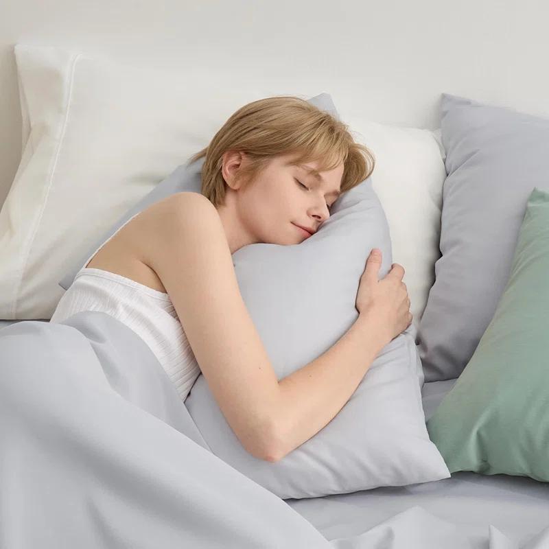 Bedsure Bedsure Pillow Cases Queen Size Set Of 2 - Polyester & Rayon Derived From Bamboo Cooling Pillowcase, Breathable, Soft And Wrinkle-Free Pillow Covers With Envelope Closure, Gifts, 20X30 Inches