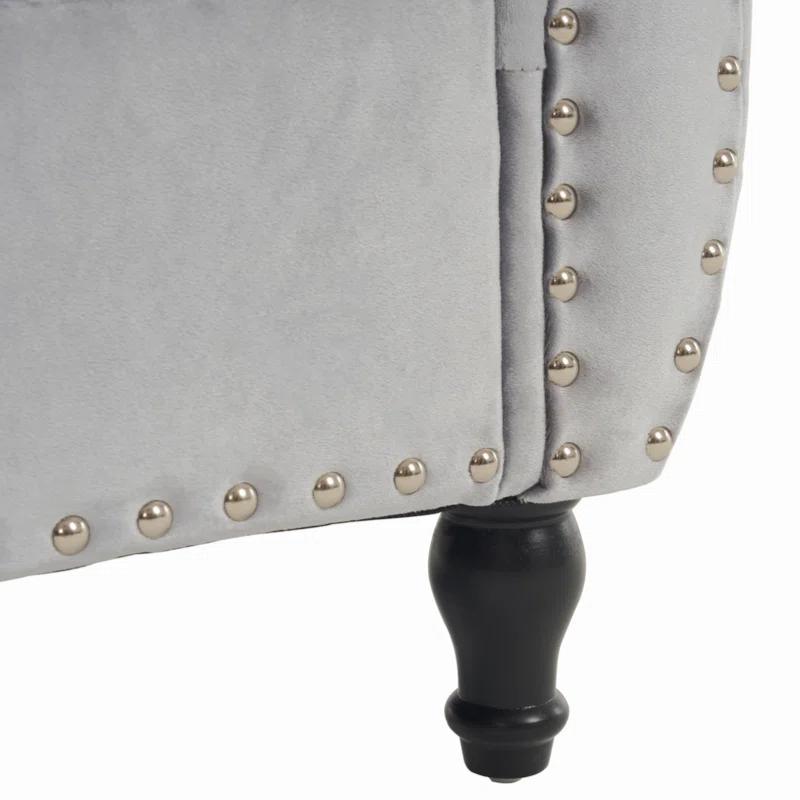 Velvet Multifunctional Storage Rectangular Ottoman Bench With 1 Pillow