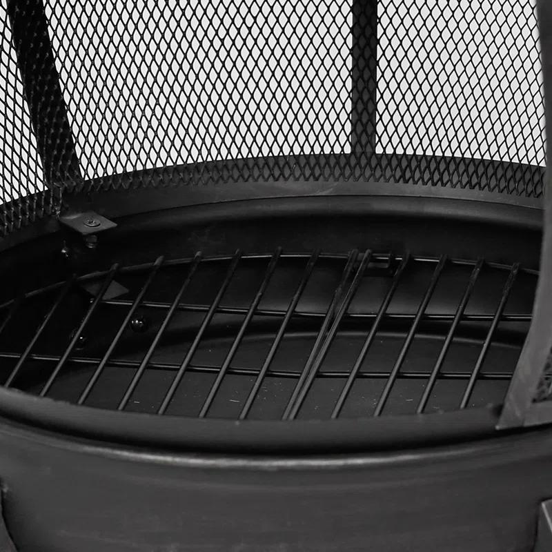 Heatmaxx Round Cast Iron Wood Burning Smokeless Chimnea