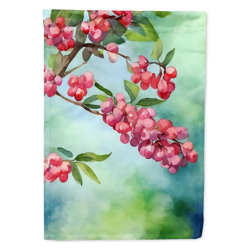 Caroline's Treasures Double Sided 40'' H x 28'' W Polyester House Flag