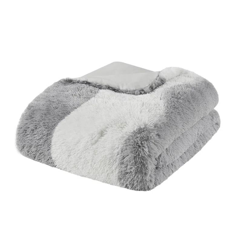 Intelligent Design Ombre Shaggy Faux Fur Comforter Set