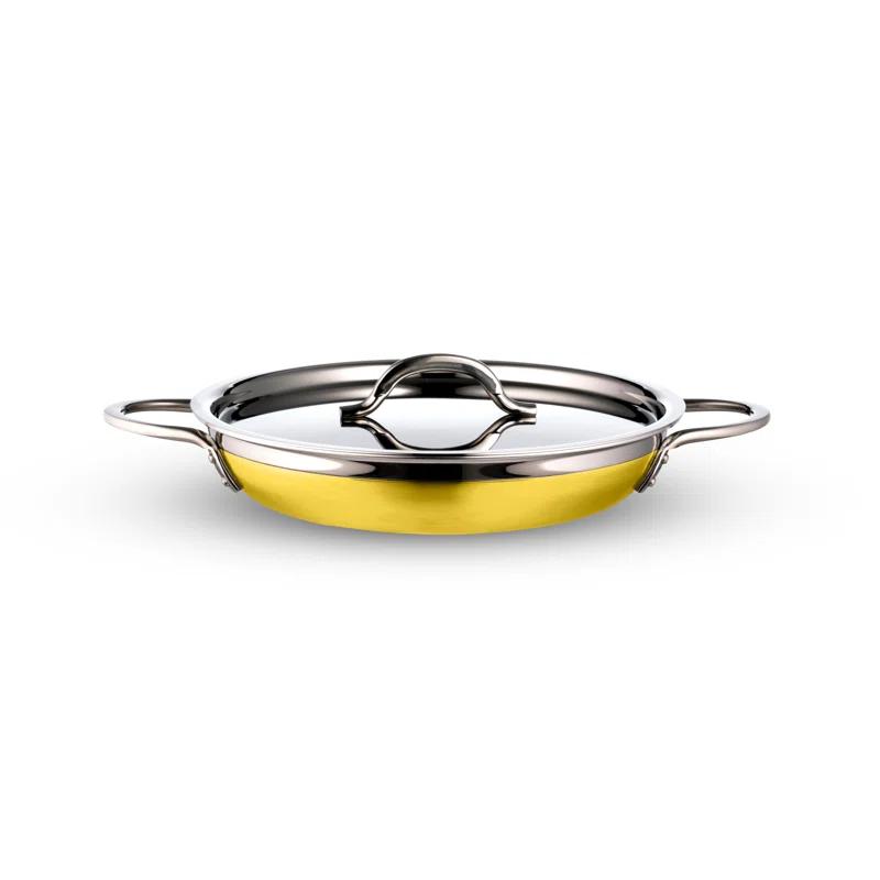 Bon Chef Stainless Steel Saute Pan with Lid