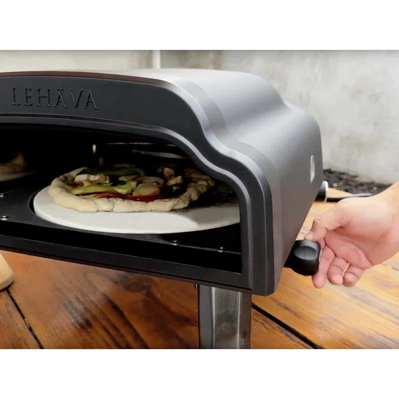 Flame King Flame King LEHAVA 14-inch Portable Outdoor Propane Pizza Oven for Camping and Outdoor Cooking