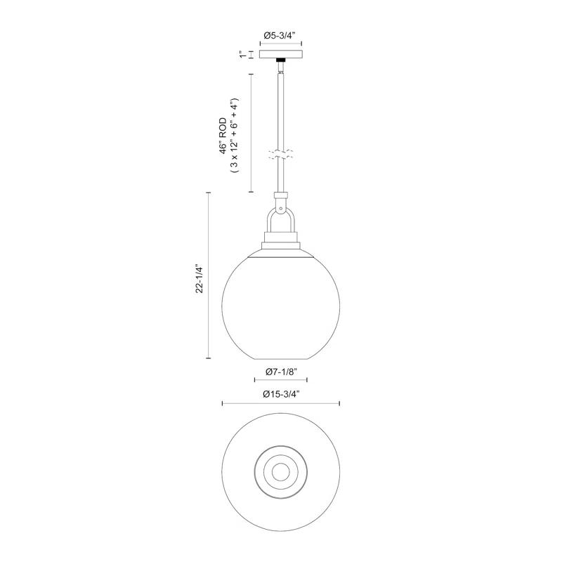 Copperfield 1 - Light Single Pendant