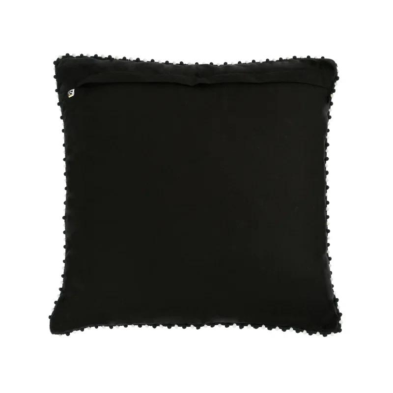 HGTV Home Collection Embroidered Cotton Reversible Throw Pillow