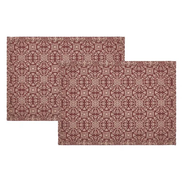 VHC Brands Custom House Geometric Rectangle Placemat (Set of 2)