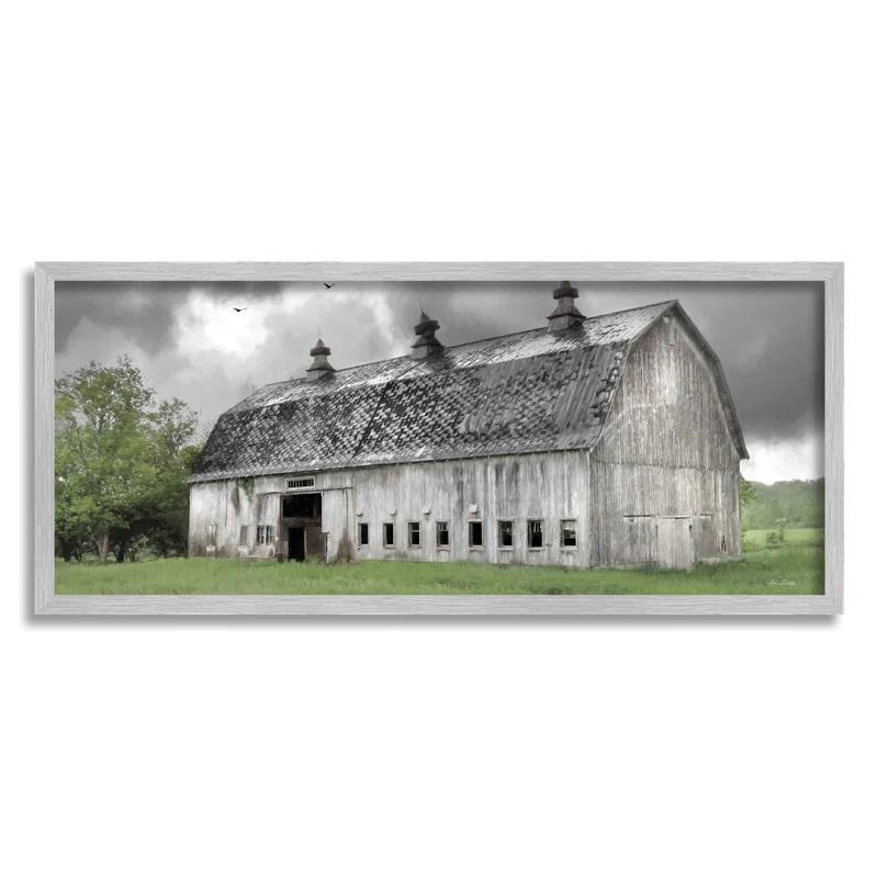 Stupell Industries " Farmland Barn Overhead Clouds " by Lori Deiter
