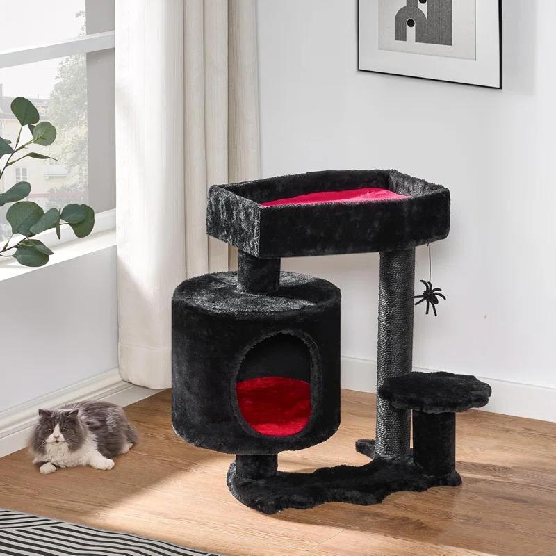 Gothic Cat Tree with Coffin, Gothic Cat Tower with Condo