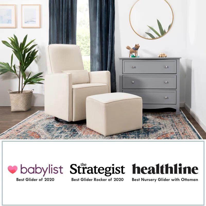 daVinci Olive Swivel Glider with Ottoman & Reviews | Wayfair
