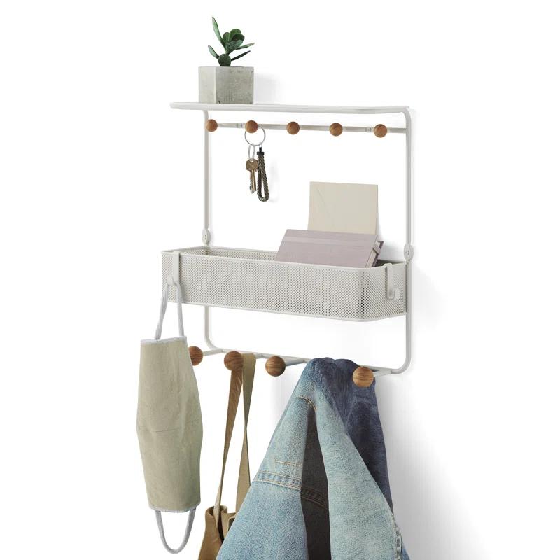 Estique Multi-Hook Wall Shelf
