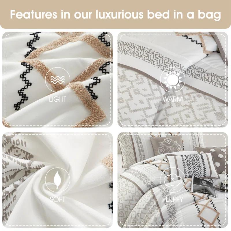 Anthony Microfiber 7 Piece Comforter Set