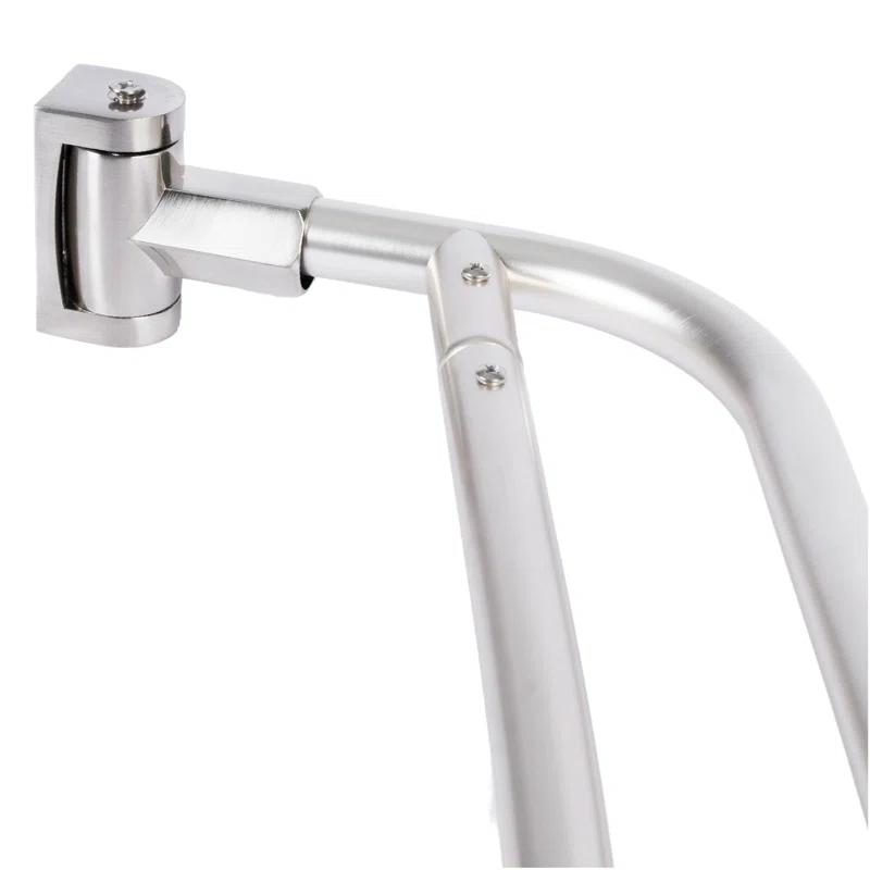 VOMGEB1 Double Curved Shower Rod, Durable Metal Construction