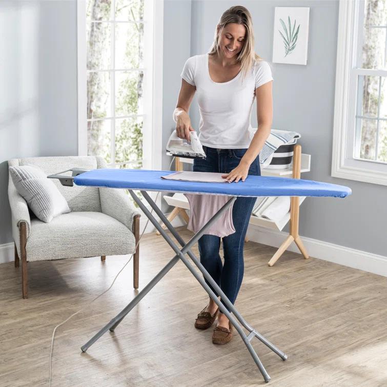Seymour Home Products Seymour Home Products Adjustable Height 4 Leg Ironing Board with Mesh Top and Iron Rest