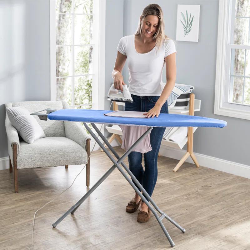 Seymour Home Products Seymour Home Products Adjustable Height 4 Leg Ironing Board with Mesh Top and Iron Rest