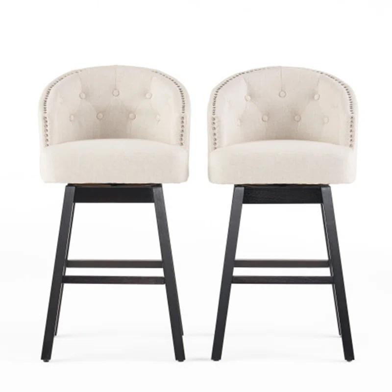 Red Barrel Studio® Lentha KD SWIVEL BARSTOOL (Set of 2)