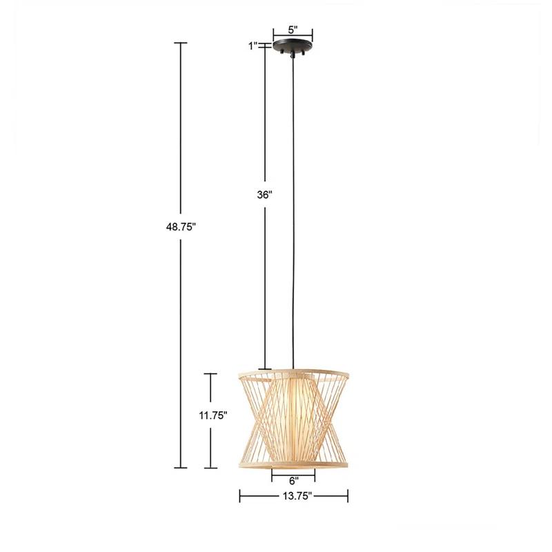510 Design Geometric Bamboo Pendant