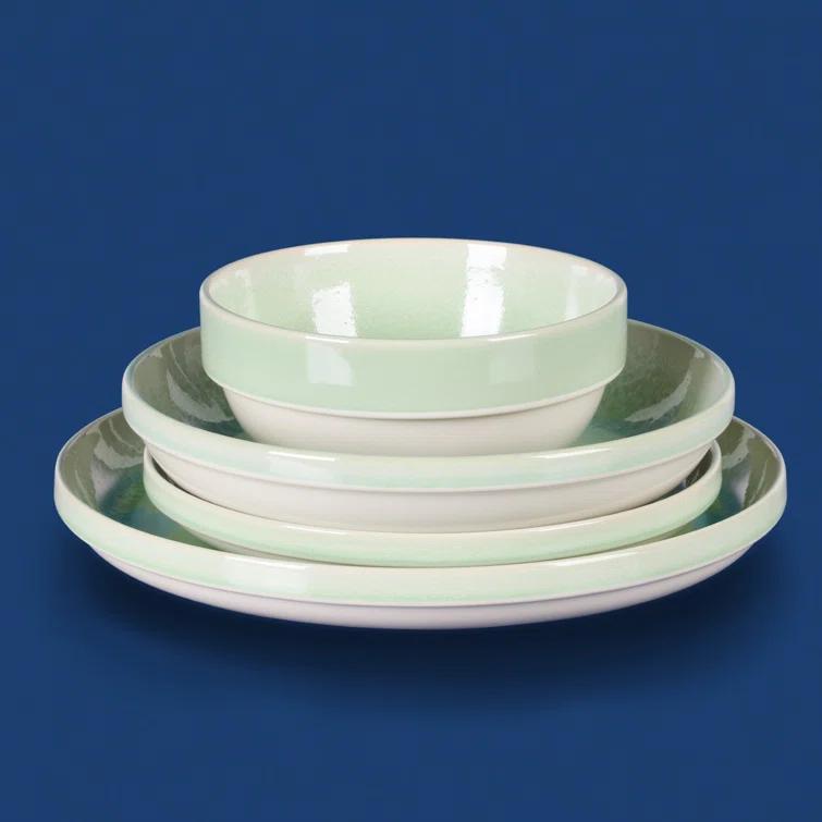Sur La Table Kitchen Essentials Banquette 16 Piece Stoneware Dinnerware Set - Service for 4