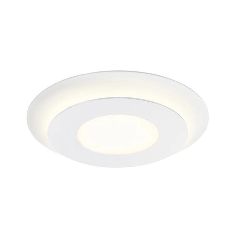 Offset Glass LED Flush Mount