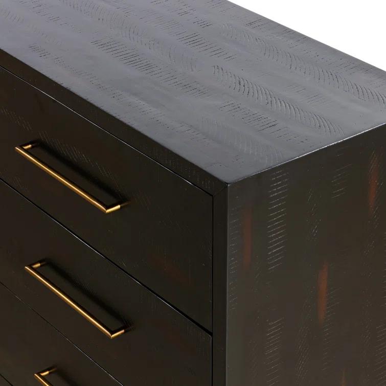 Alexa Burnished Pedestal 9-Drawer Dresser (88”)