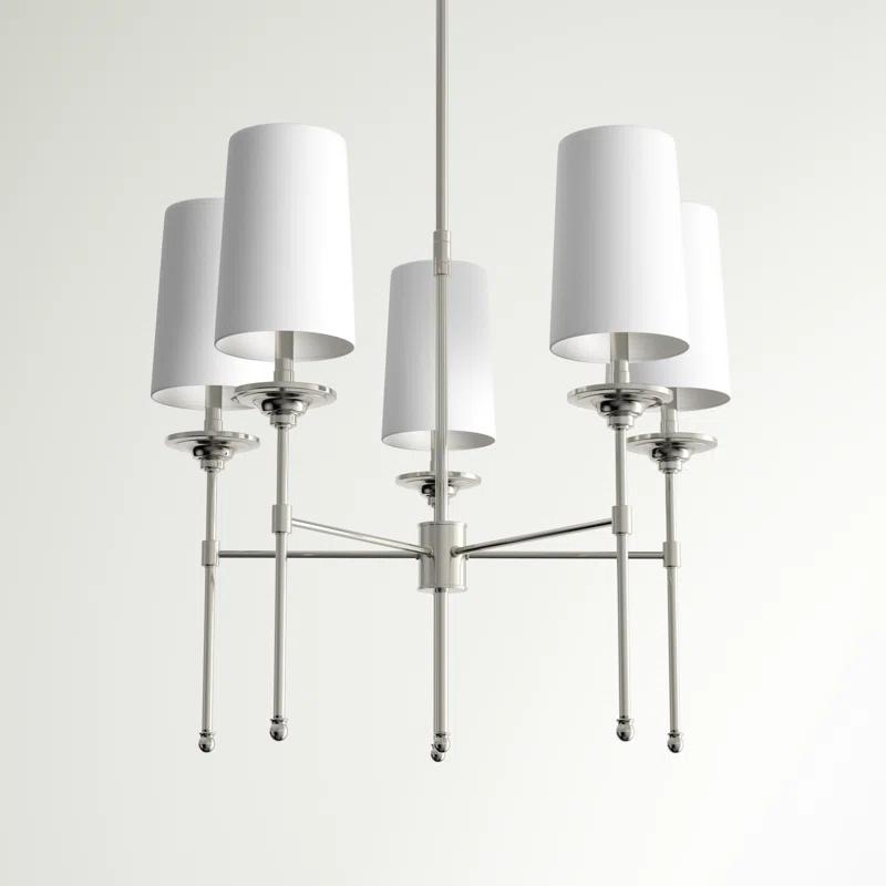 Hayse 5 - Light Dimmable Classic / Traditional Chandelier