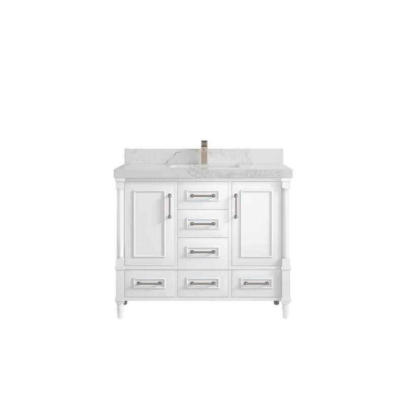 Willow Collections Aberdeen 42'' Single Bathroom Vanity with Quartz Top