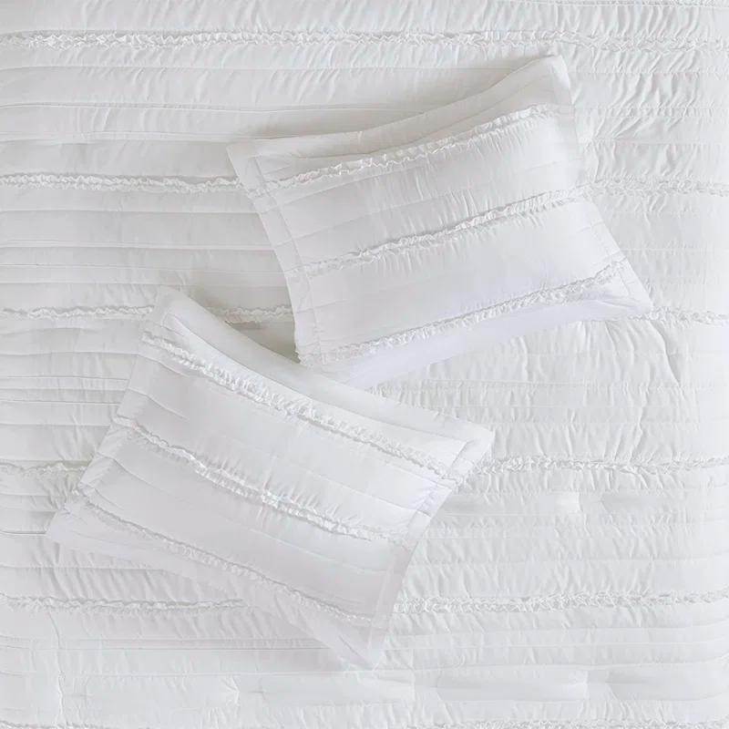 Madison Park Celeste 5 Piece Microfiber Ruffled Comforter Set