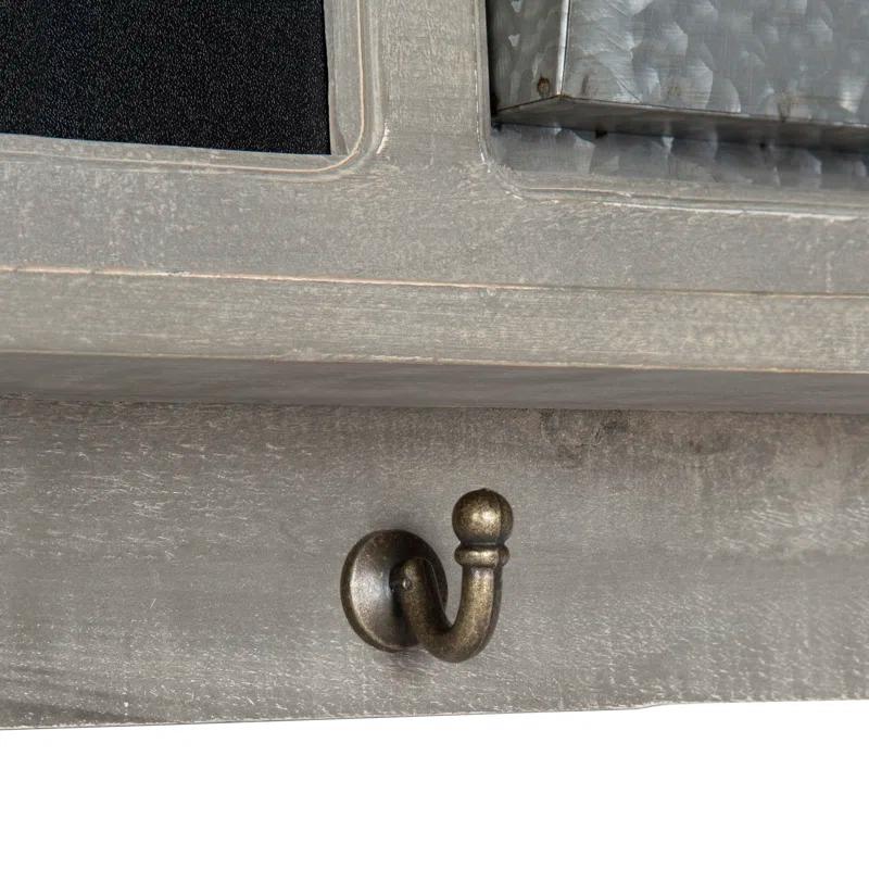 Kate and Laurel Solid Wood Wall Organizer