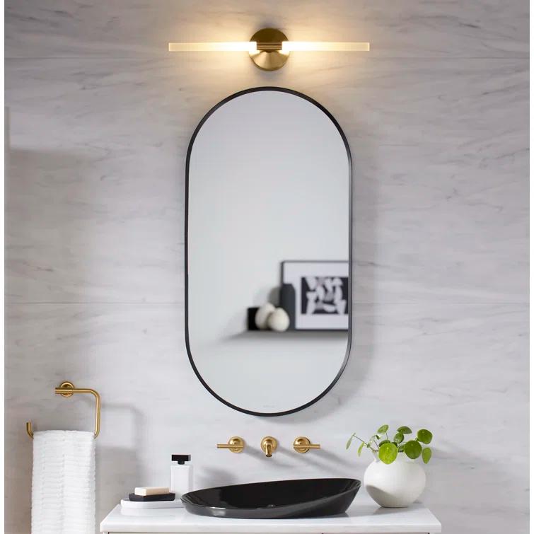Essential Capsule Wall Mirror, Bathroom/Vanity Mirror with Frame