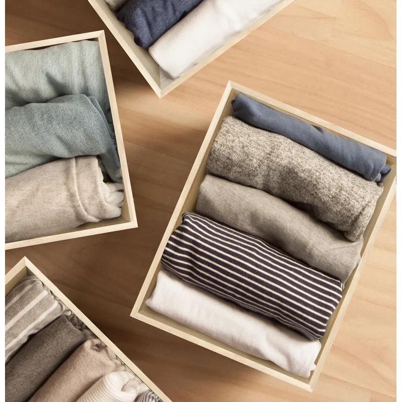 Sorbus Sorbus 2-Pack Unfinished Wood Crates Organizer Bins, Wooden Box, Cabinet Containers, Large, Set of 2