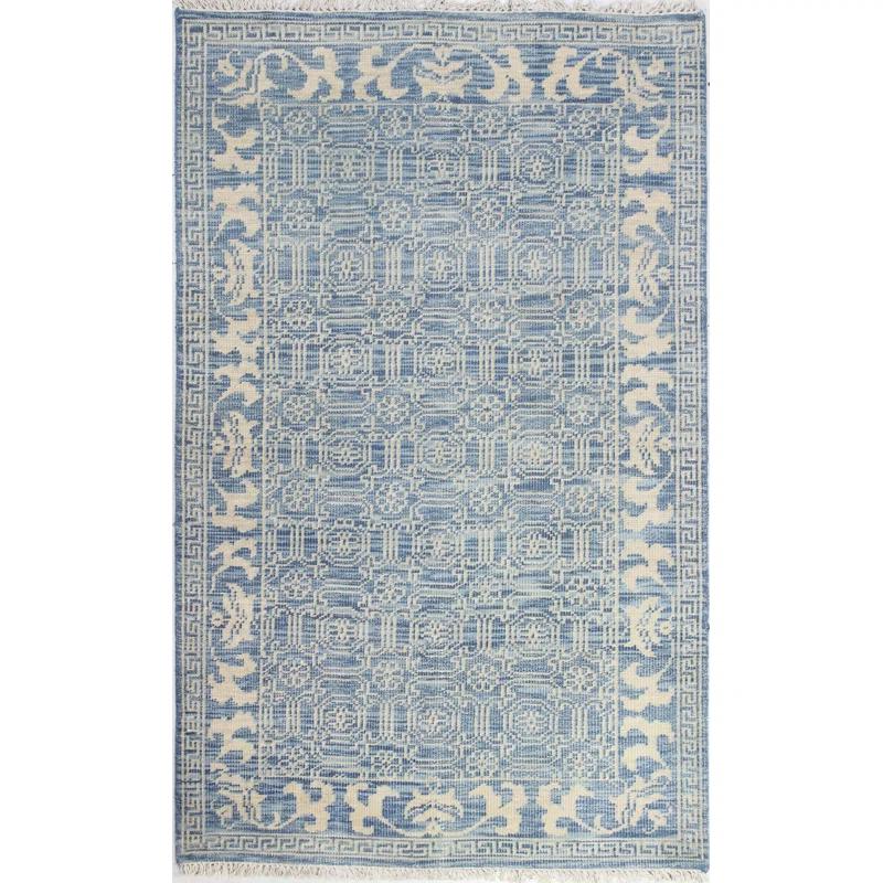 Addie Wool Denim/Cream Rug