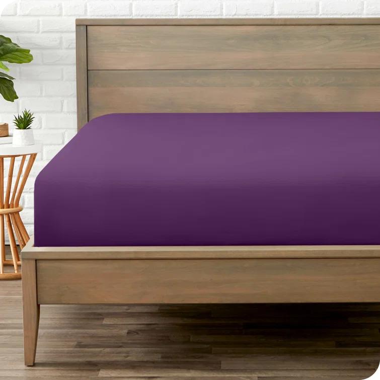 Bare Home Microfiber Fitted Sheet