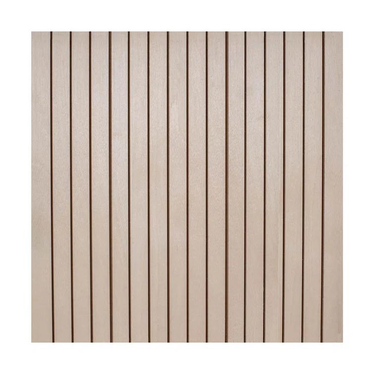 Architectural Products by Outwater L.L.C. Outwater 4Ft Wide X 8Ft High X 5/32In Thick Unfinished Maple Veneer Decorative Wall Tambour Panel With 3/4In 30-Degree Groove Slats – Flexible