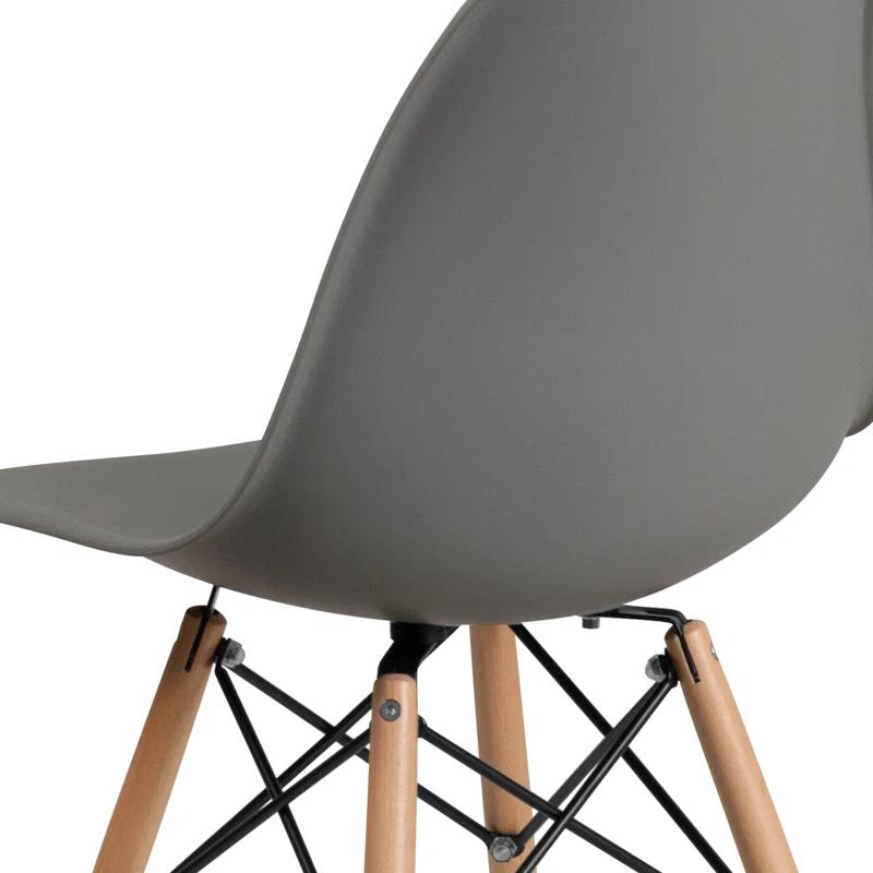 Chair with Wooden Legs for Versatile Kitchen, Dining Room, Living Room, Library or Desk Use (Set of 2)