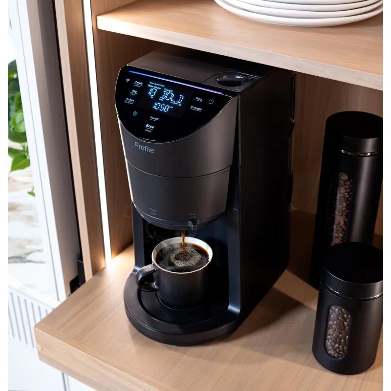 GE Profile™ P7CGAAS6TBB GE Profile Smart Grind and Brew Coffee Maker with Podless Single Serve