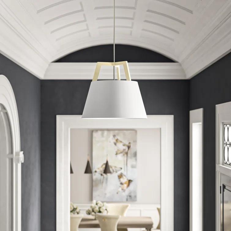 Imber 1-Light Mini Pendant in Oiled Walnut & Brushed Brass