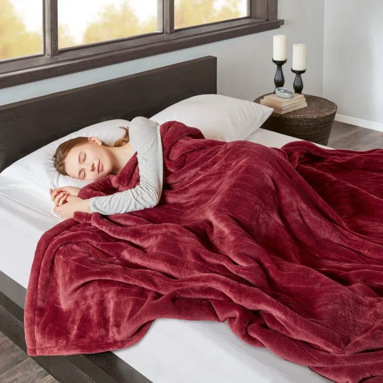 Beautyrest Beautyrest Heated Oversized Microlight to Berber Blanket