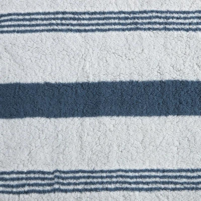 Nautica Tideway Nautica Printed Faux Shearling Throw Blanket