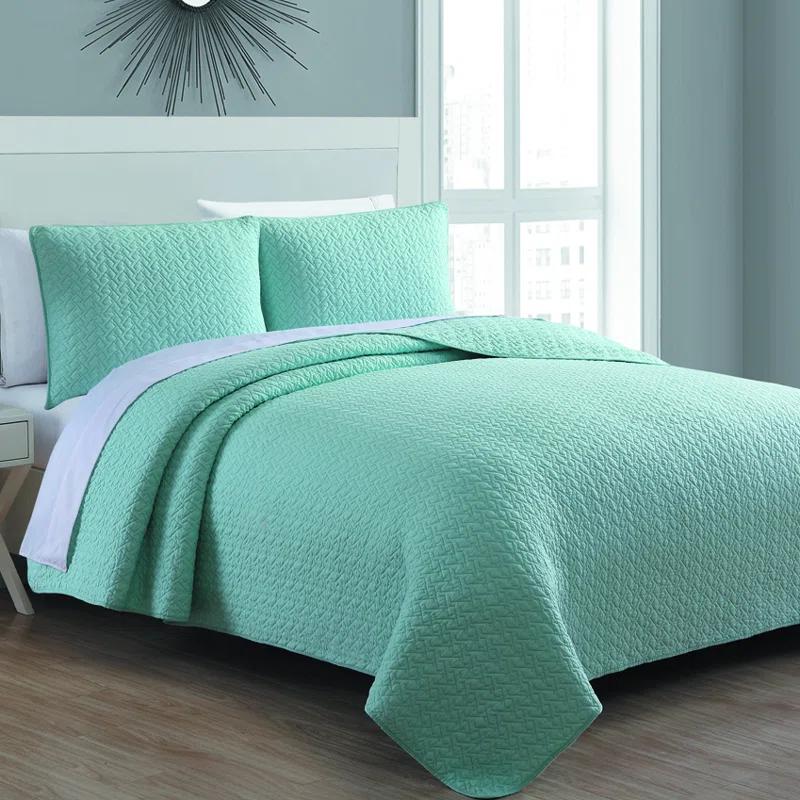 American Home Fashion Tristan Cotton Quilt Set