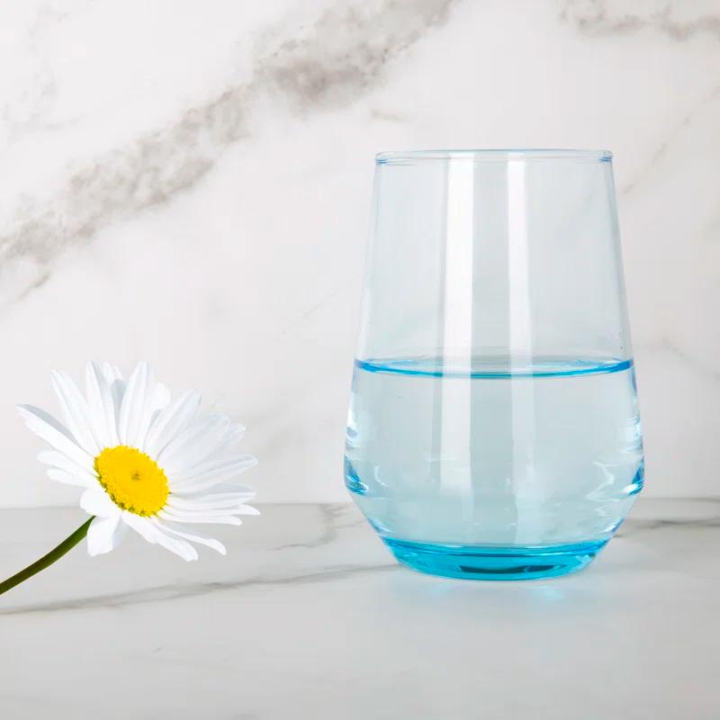 Orren Ellis Add Color - A Fresh Design For Your Barware With T 13oz. Stemless Wine Glass Set (Set of 6)