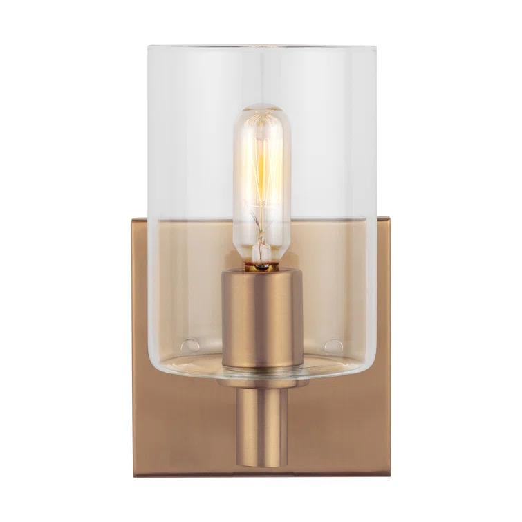 Haines Single Transparent Dimmable Bath Sconce
